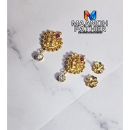 3.44GM-916 GOLD FANCY VADAMALLI THODU -916 SUBANG-916 INDIAN EARRING-916 THONGAL EARRING-916 EARRING