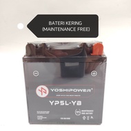 WAVE 100 (STARTER) / EX5 CLASS 1 (STARTER) BATTERY YP5L-YB MAINTENANCE FREE BATERI MOTORSIKAL BATTER