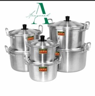 PANCI GLOBAL EAGLE SET TUTUP / PANCI MASAK AIR ALUMINIUM SUPER TEBAL / PANCI REBUS AIR