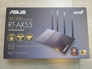 全新現貨🔥華碩Asus RT-AX55 AX1800 WiFi-6 雙頻無線路由器 黑色白色 香港行貨