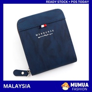 MUMUA New Korea Design Dompet Men Wallet Coin Pocket Zipper Bifold Leather Dompet Lelaki Fashion Casual Card Wallet