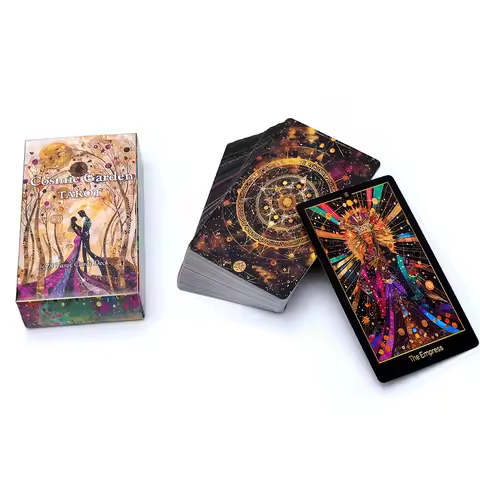 Cosmic Garden Tarot Deck Unique Tarot Cards 78 Tarot Cards Custom Design Oracle, Tarot Deck