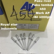 450 AP rivet nails 3.2 x 12.7 blind nails 3.2 x 12.7 shot nails 3.2x10.7 rivet nails 3.2mm ripet nai