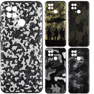 Soft Silicone TPU Case for OPPO A3 A40 A60 A54 A15 A15S A3S A5 A93 F9 A5 A9 A79 4G 5G Army Camouflag