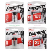 Energizer Max Alkaline Battery AA2 / AA4 / AAA2 / AAA4 / 9V1