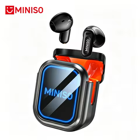 MINISO MS109 Wireless Earphones Headphones 50Hrs Playback Ai Translator 150+ Low Latency More Comfor
