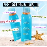 (Gốc 800 ) AHC 3-in-1 sunscreen spray: Whitens, improves wrinkles, prevents ultraviolet rays. 180ml.