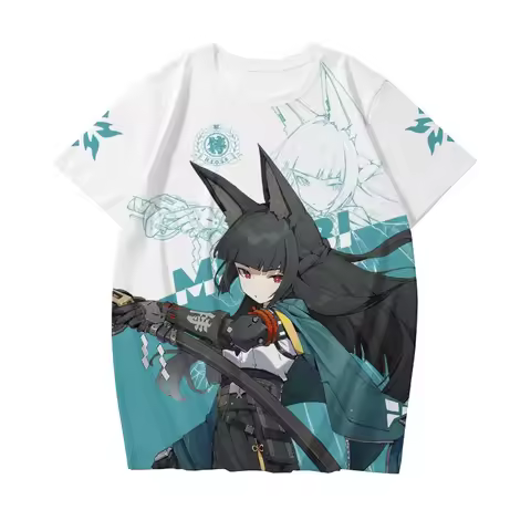 Zenless Zone Zero Hoshimi Miyabi Game T-shirts Print Anime Harajuku Summer Men/Women Unisex Short Sl