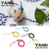 YANN Pet Hamster Leash, 1.4m Adjustable Pet Cage Leash,  Nylon Walking Leash Rat Mouse Hamster