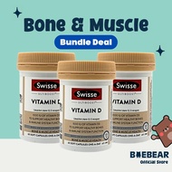 [Bundle of 3] Swisse Ultiboost Vitamin D - 60 Capsules [Baebear.sg]