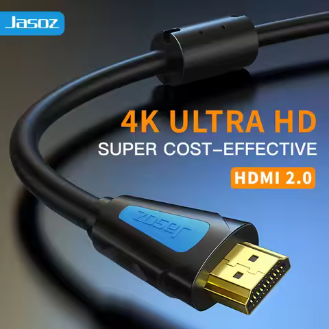 Jasoz 4K HDMI-Compatible Cable 4K@60Hz HDMI 2.0 Cable 18Gbps Adapter For PC Laptop TV Box PS5 PS4 Xb