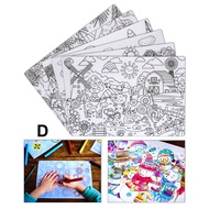 Bộ 6 Tranh Tô Màu A4 - Sworld ST6366-D - Fantasy Town