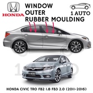 [ORIGINAL HONDA PART] HONDA CIVIC TRO FB FB2 1.8 FB3 2.0 WINDOW OUTER RUBBER MOULDING (1 PIECE)