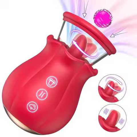 Sucking Licking Vibrator Tongue Licking Clitoris Sucker for Women Female Clitoral G Spot Nipple Stim