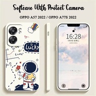 HP Astronaut Motif Macaron Softcase [UV04] For Oppo A57 2022 A77S 2022 - A57 2022 A77S 2022 Phone Ca