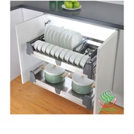 Stainless Steel Kitchen Cabinet Pull Out Basket / Stainless Steel Kitchen Cabinet Multi-function Pul