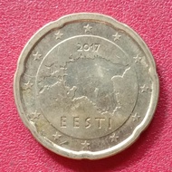 koin Estonia 20 Euro Cent (2nd map) 2011-2020