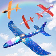 Throwing Plane Toy with Led Light, Children's Outdoor Model Foam Plane