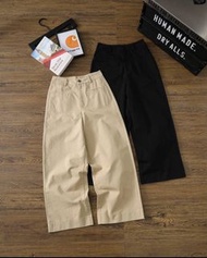 全新Carhartt 闊腳褲Carhartt 免燙抗皺褲子女士薄款窄版闊腿褲休閒九分褲卷邊直筒褲Carhartt trousers Carhartt 長褲