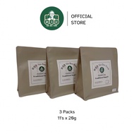 Sin Bee King Traditional Kopi-O, Hainan Coffee-O, (No Sugar added), 3 Big Pack,11 teabags
