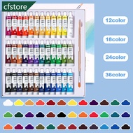 CFSTORE 12/24/36colors Watercolor Paint Set in Tubes Art Academy Gouache Pigment Kit 5ml/Tube Waterc