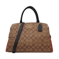 [Self-Operated] COACH/COACH Large Ladies PVC with Leather One-Shoulder Portable Diana Bag 91495