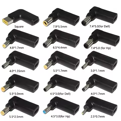Laptop Power Adapter Connector Dc Plug USB Type C Female To Universal Male Jack Converter for Hp Del