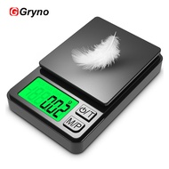 Gryno Digital Pocket Food Jewelry Scale 1000g x 0.01g, 7 Units, Tare Function, LCD Display