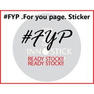 #FYP. for you page sticker FYP Decorate
