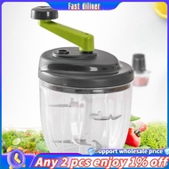 In stoick-Hand Chopper, Manual Food Chopper, Hand Crank Onion Spinner, Food Chopper with Container, 