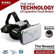 Riem 3 VR Box Cardboard - Kacamata 3D Virtual Reality (BEKAS)