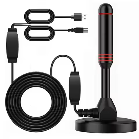 HD Digital TV Antenna 37dB High Gain Amplified HDTV Antenna Support 4K 1080p Indoor Antenna 200 Mile