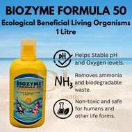 BIOZYME FORMULA 50 - 1 LITRE - ECOLOGICAL BENEFICIAL LIVING ORGANISMS - ANTI ALGAE - FOR FRESH & SAL