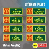 Sticker PACK PACKAGE Motorcycle Car Plate Sticker Tonggone Army Anake Army Motorcycle Sticker