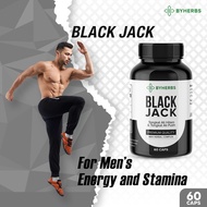 Halal Tongkat Ali (Black &amp; White) | 60 caps | Byherbs Black Jack | Boosts Men's Stamina and Energy