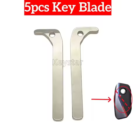keystar 5pcs HU100R Car Smart Key Blank Keyless Remote Key Blade Spare Emergency Door Key for BMW X7