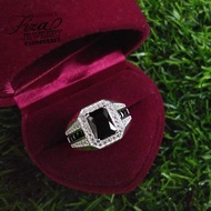 cincin lelaki silver 925 , cincin lelaki permata hitam , cincin perak925 lelaki, silver 925 men ring