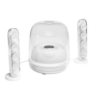HK SoundSticks 4-2.1 Bluetooth Speaker System with Deep Bass and inspiring industrial design (White)