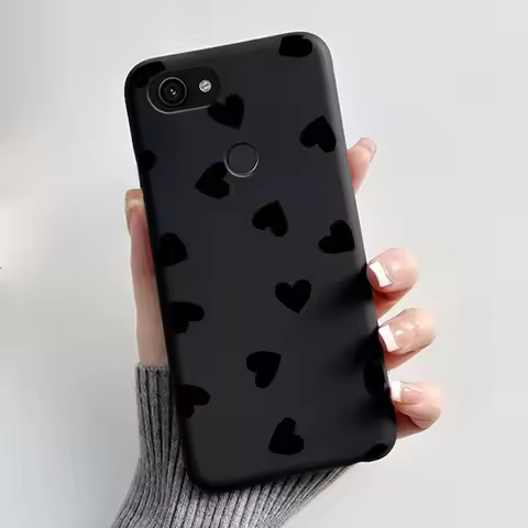 For Google Pixel 3a Soft Silicone Black Case For Google Pixel 3a XL Elegant Style Popular Pattern Ko