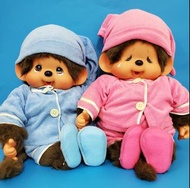 Monchhichi L size 睡衣造型公仔一對