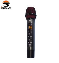 ISOLO Wireless Car Microphone Single Handheld Wireless Car MIC Connect by Car FM Frequency Compatibl