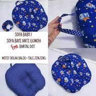 SOFA BAYI ANTI GUMOH Free BANTAL DOT | BABY LOUNGER
