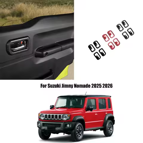 For Suzuki Jimny Nomade 2025 2026 ABS Interior Door Interior Handle Cover Trim Accessories