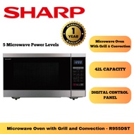 Sharp Microwave Oven with Grill and Convection 42 Litre With 3 Auto Menus R955DST