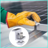 Solar Panel Mounting Brackets 10pcs Aluminum Solar Panel End Clamp Solar Panel Holder Solar Panel Su