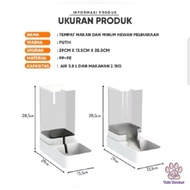 (The Bool's) M66/67 Transparent Pet Feeder Water Dispenser M66/M67 Automatic Pet Feeder Water Dispen