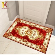 Satu Keluarga Keset Kaki Motif Karpet Permadani Uk 40X60 Anti Slip C734-C738 Keset Kaki Eropa Classi