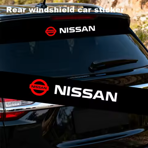 Nissan Logo windshield vinyl banner sticker For Nissan Qashqai X J11 Trail Tiida Teana Skyline Juke 