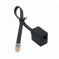 RJ12 male and female extension cord 6P6C, 6p6c cord 25cm long