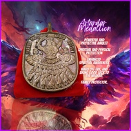 ATARDAR MEDALLION Medal  Powerful Protection Amulet Engraved Rare Amulet  Bronze Big Pendant Necklac